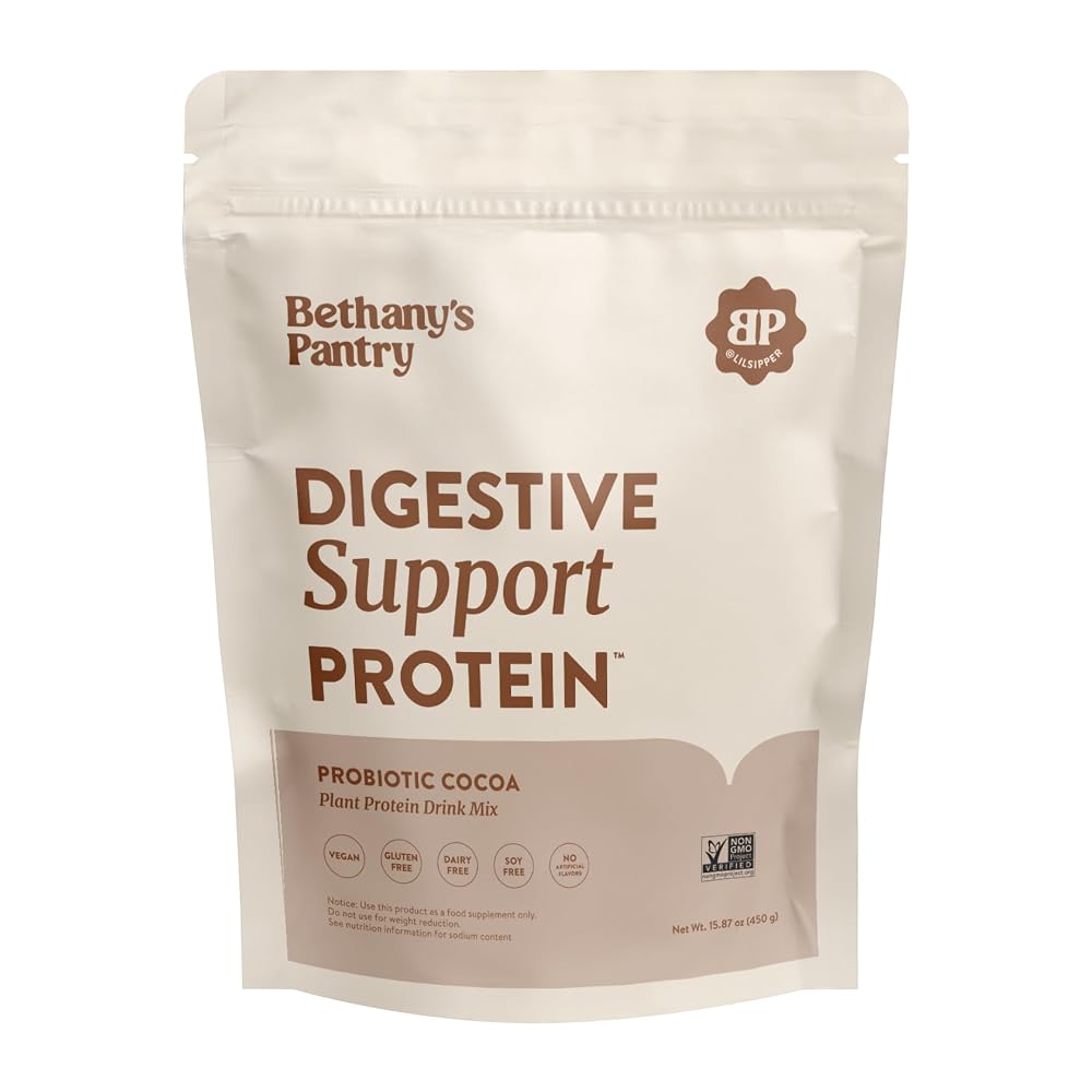 Bethany's Pantry Digestive Support Vegan Pea Protein Powder Cocoa - 1lb