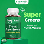 The Feel Great Vitamin Company Super Green Gummies for Teens - 60 Gummies - image 2
