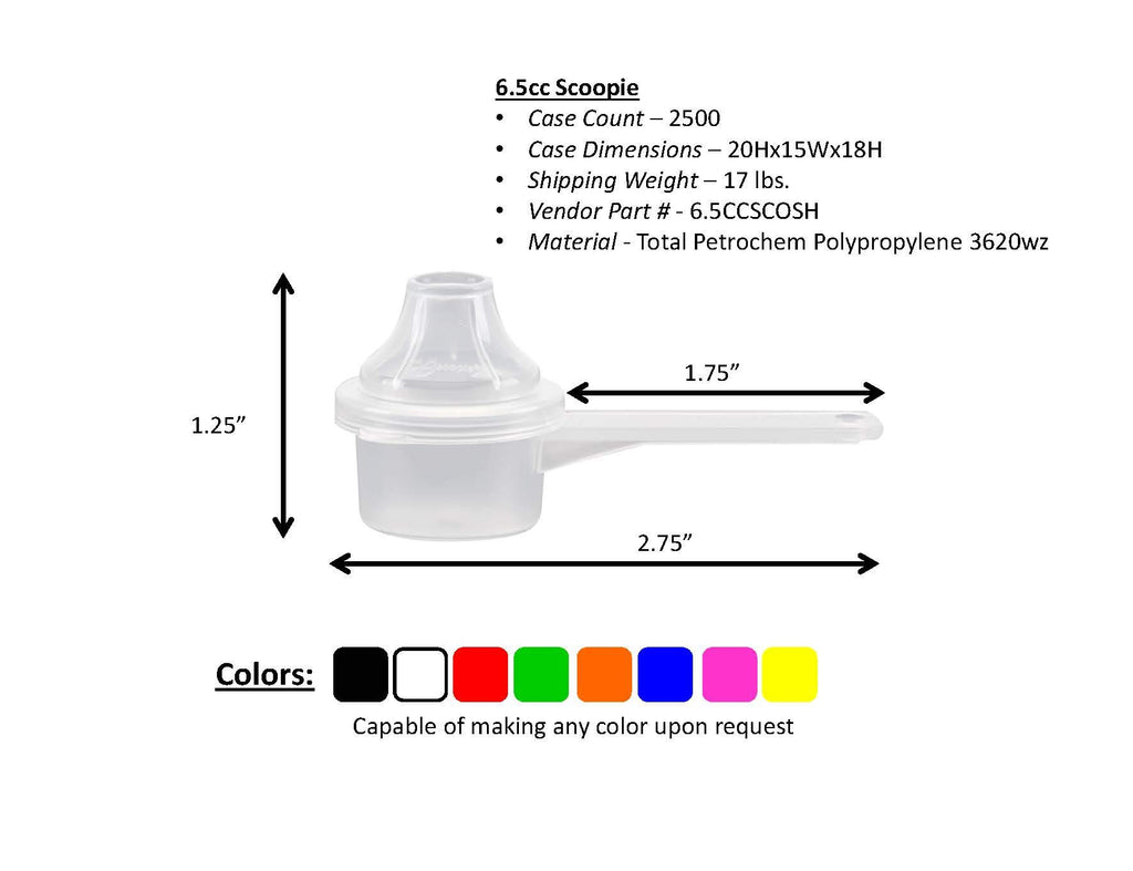 The Scoopie Plastic Short Handle Scoop with Attached Funnel