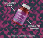 Generic Forte Biotin 10000mcg for Hair Growth, Skin & Nails - 60 Tablets - image 5