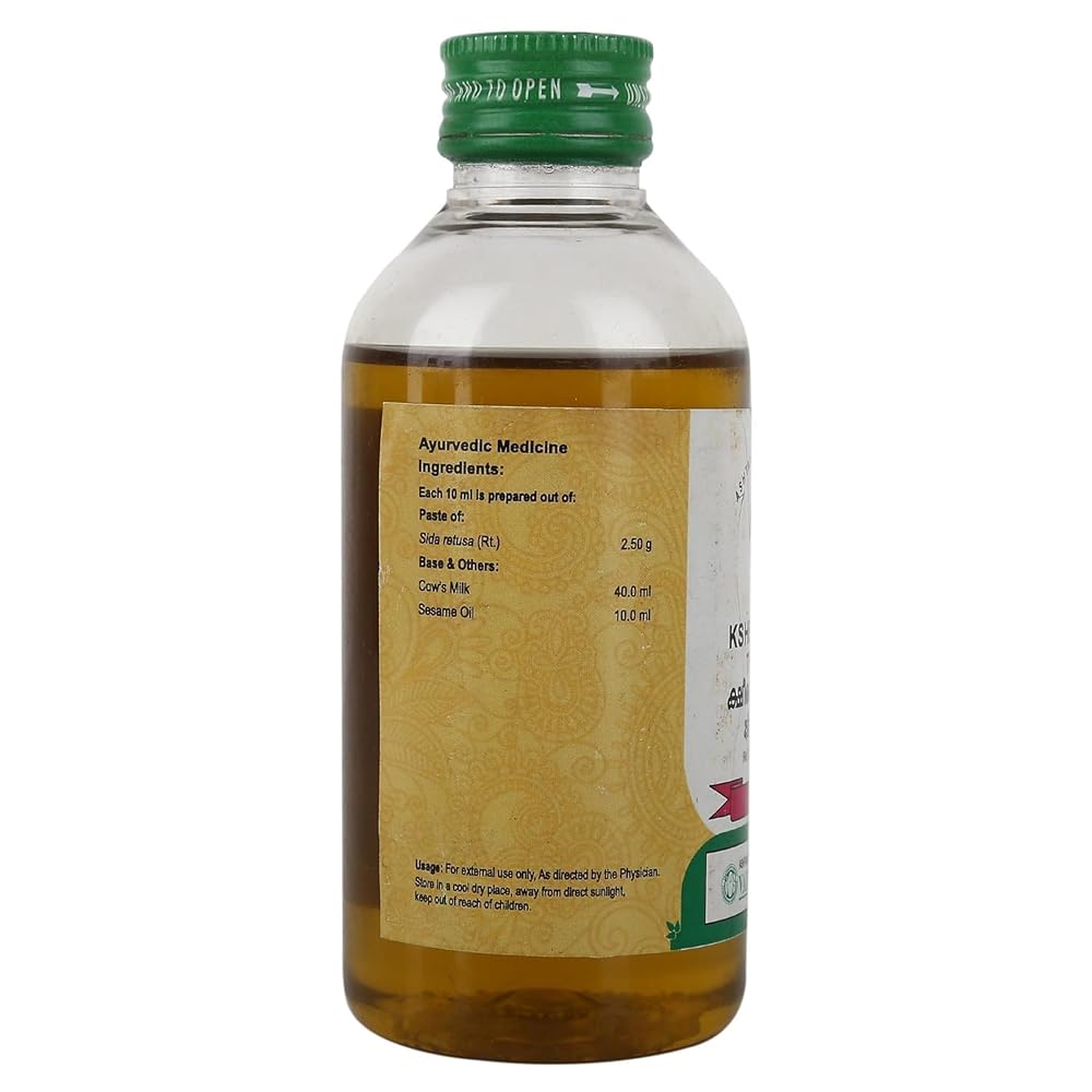 Generic Vaidyaratnam Ksheerabala Thailam Oil - 6.76 Fl Oz - image 3