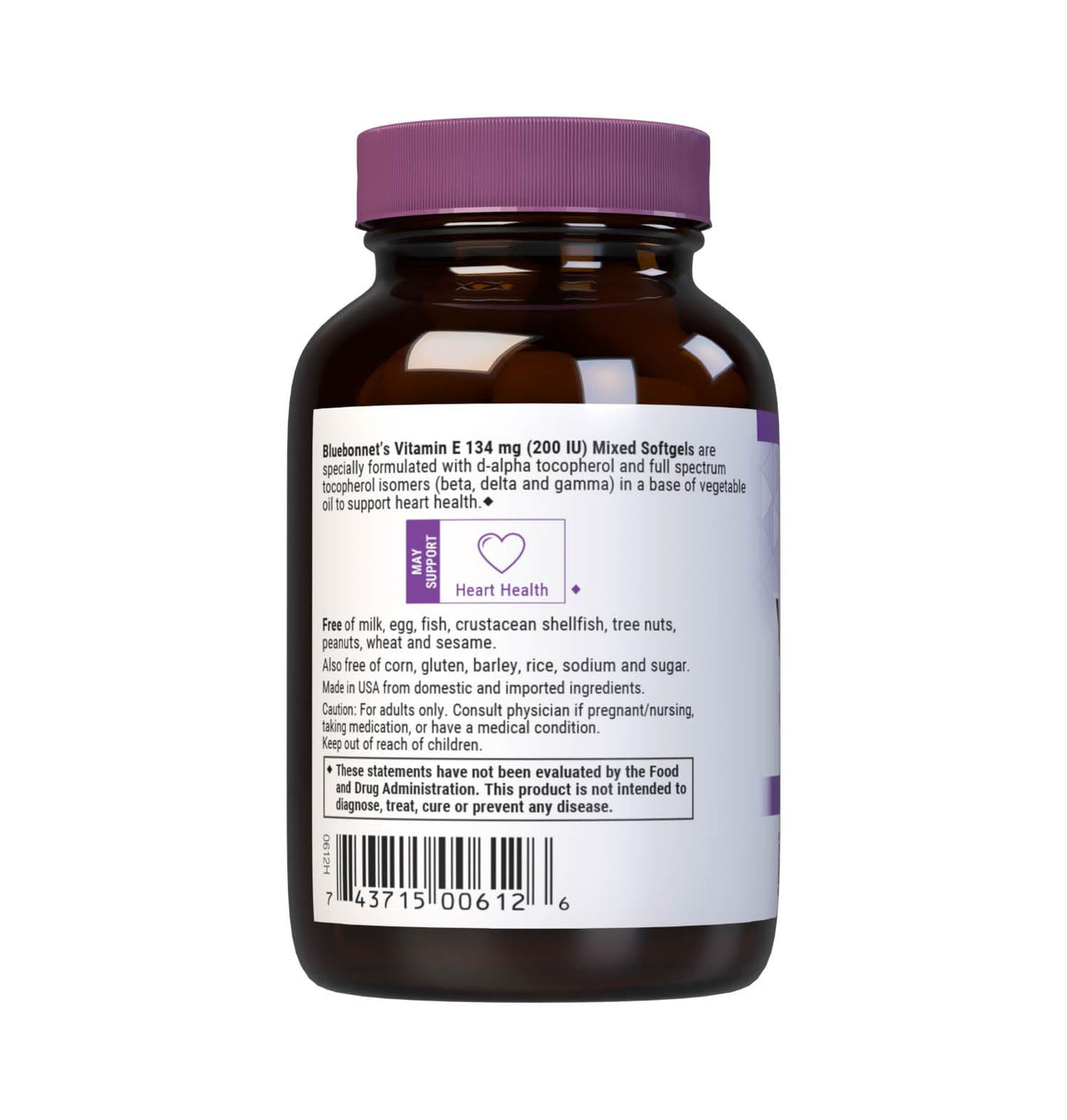 Bluebonnet Vitamin E 200 IU Mixed Tocopherols - 100 Softgels - image 3