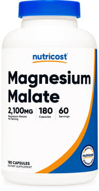Nutricost Magnesium Malate 420mg - 180 Vegetarian Capsules