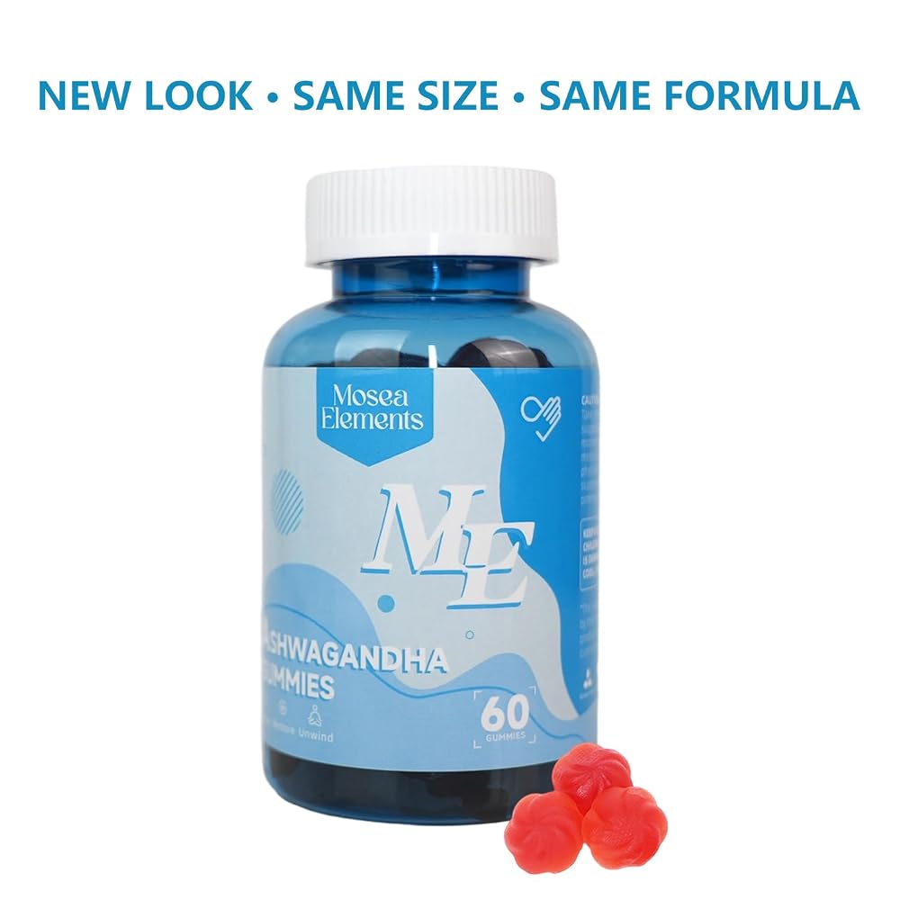 MOSEA ELEMENTS Ashwagandha & Vitamin D Gummies - 60 Count - image 3