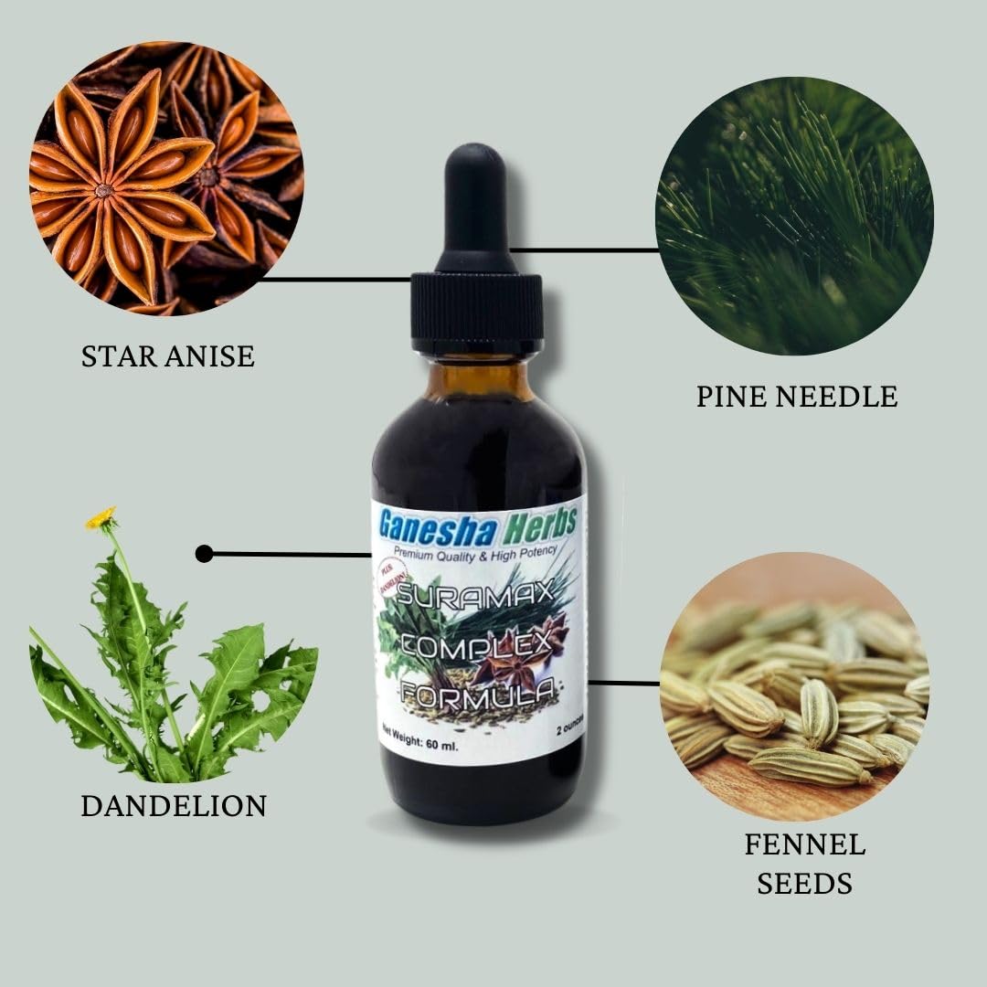 Ganesha Herbs Pine Needle and Suramax Tincture oz