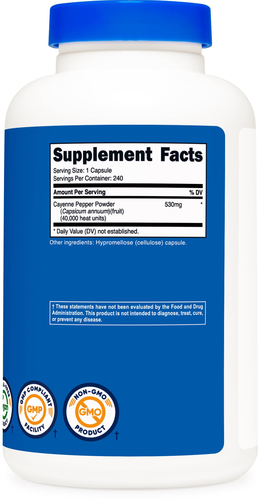 Nutricost Cayenne Pepper 530mg - 240 Capsules - image 5