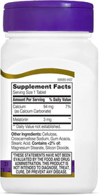 21st Century Melatonin 3 mg Sleep Support - 180 Tablets - image 5
