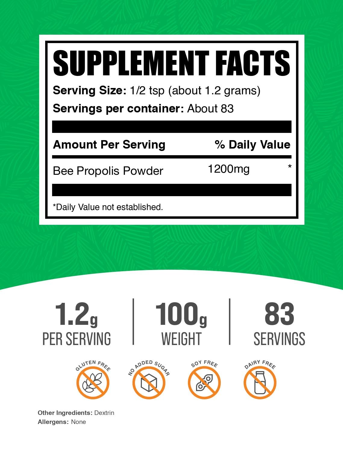 BulkSupplements.com Bee Propolis Powder