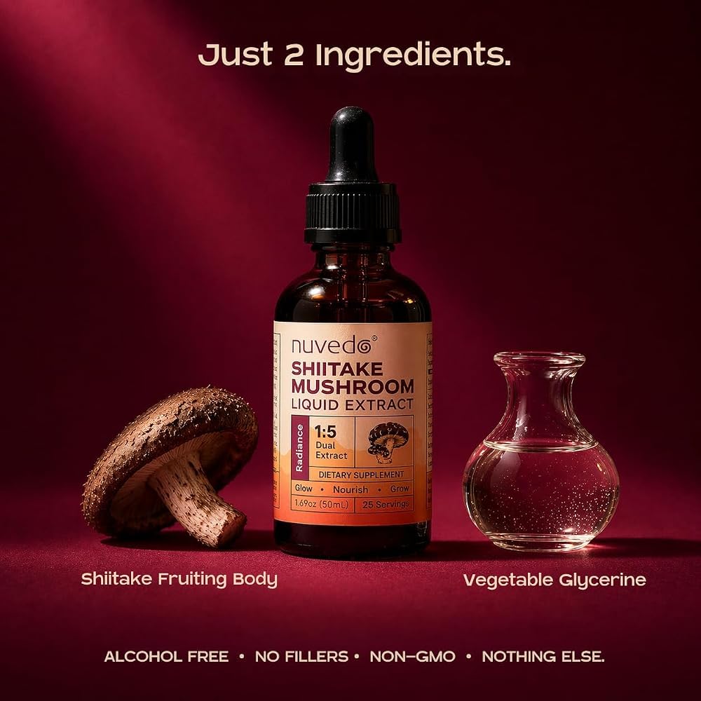 Nuvedo Shiitake Mushroom Liquid Extract - 1.69 fl oz - image 4