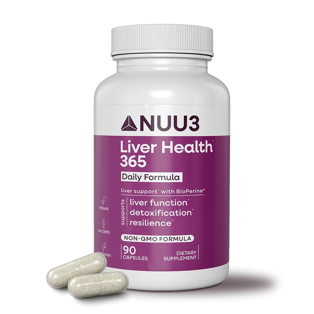 NUU3 Liver Health 365 Supplement - 90 Capsules