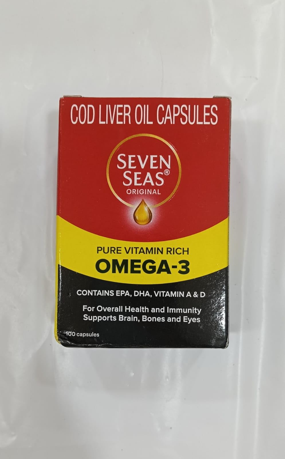 Sevenseas Cod Liver Oil Capsules Omega-3 - 100 Capsules