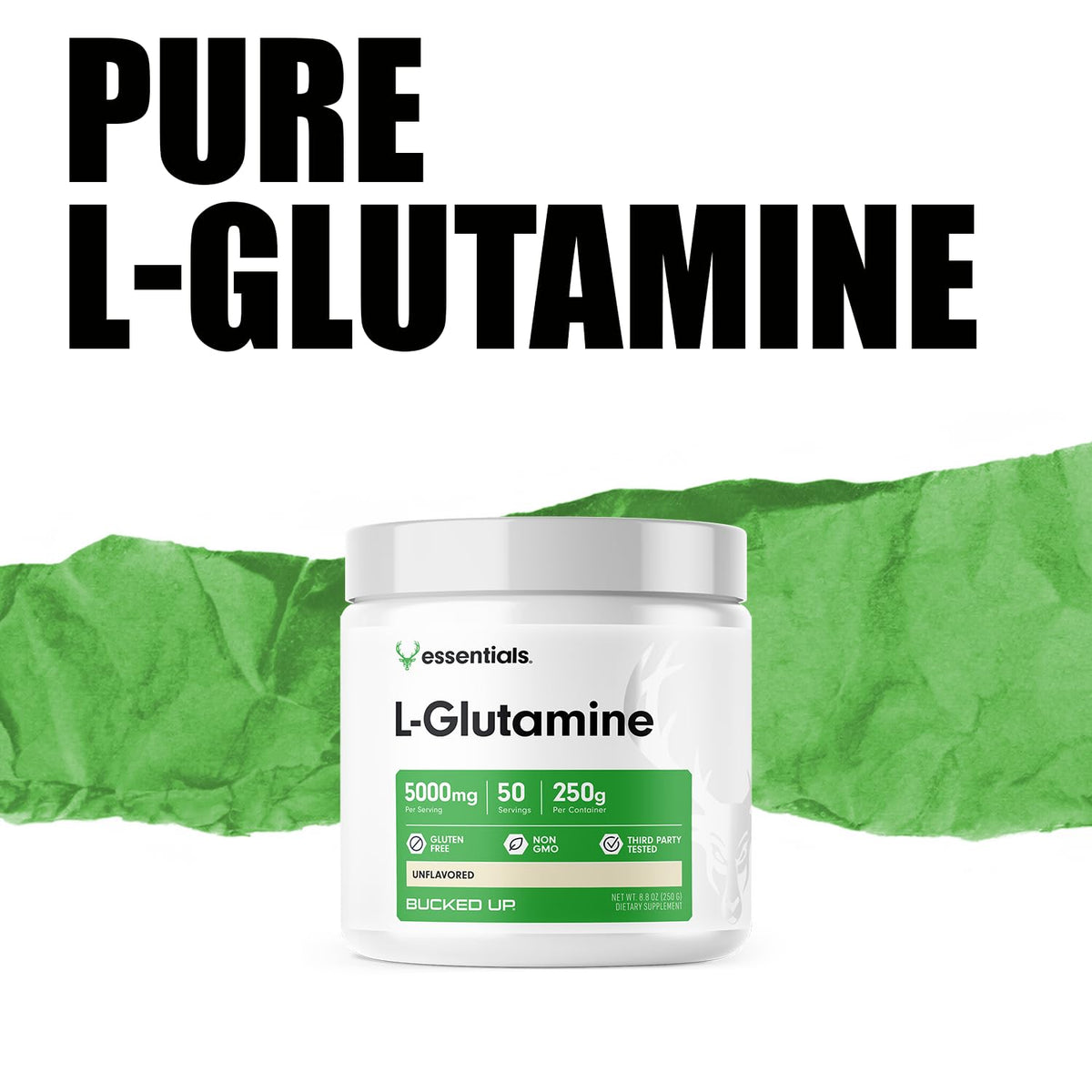 Bucked Up L-Glutamine Powder 5000mg - 50 Servings - image 5