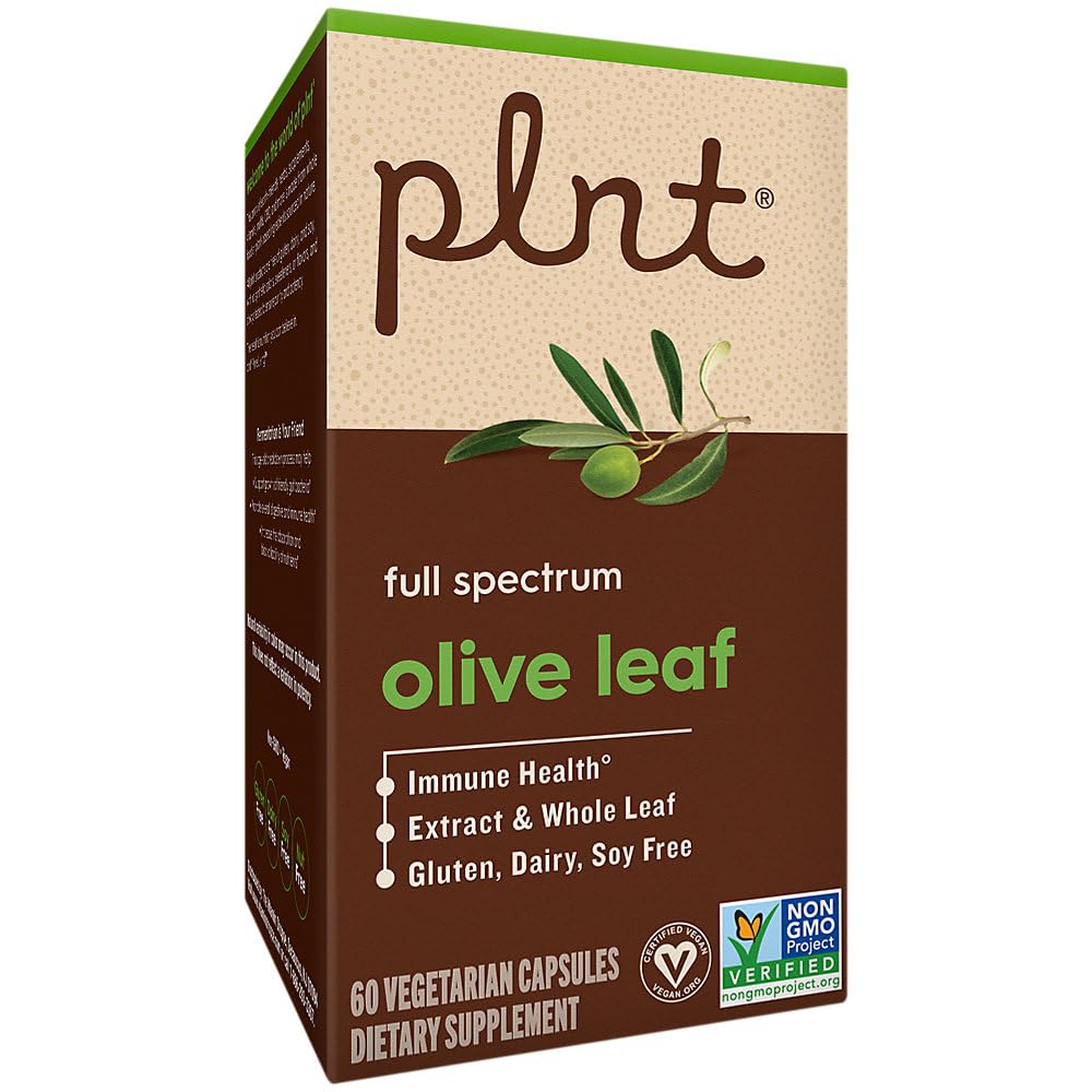 plnt Olive Leaf Full Spectrum Immune Support - 60 Vegetarian Capsules - image 5