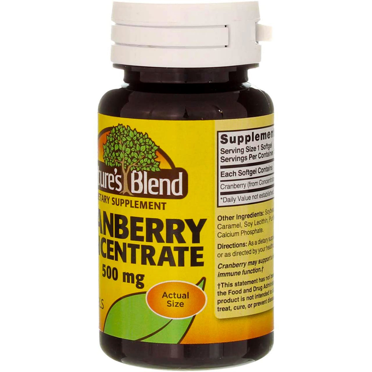 Nature's Blend Cranberry Concentrate 500 mg - 120 Softgels - image 5