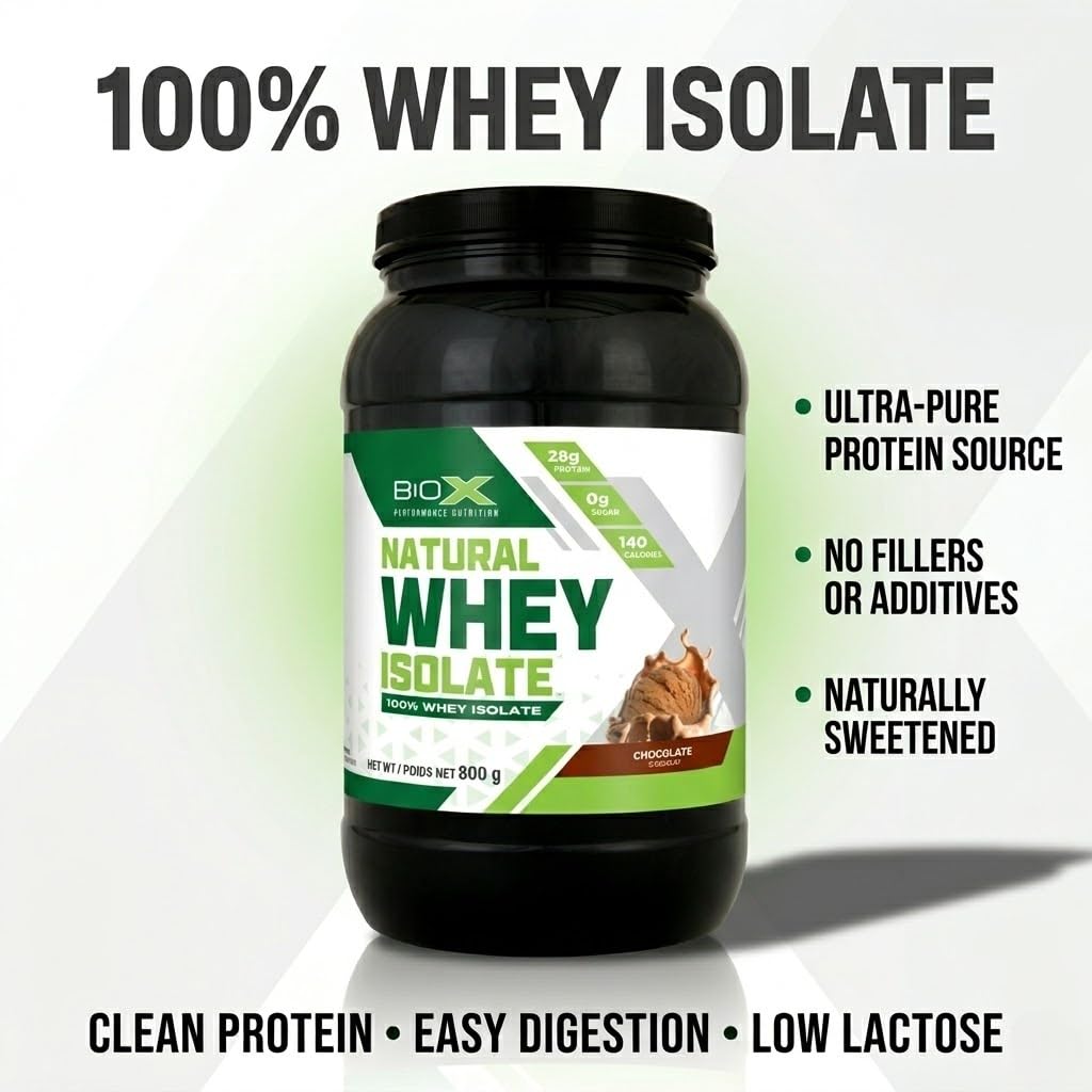 BioX Natural Whey Isolate Protein Powder Unflavoured - 1.8 LB - image 5