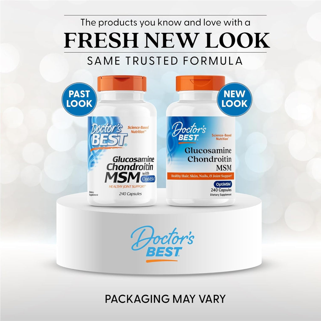 Doctor's Best Glucosamine Chondroitin MSM Joint Support - 240 Capsules - image 2