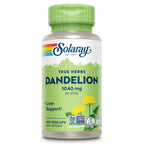 SOLARAY Dandelion Root Herbal Supplement - 100 Vegetarian Capsules
