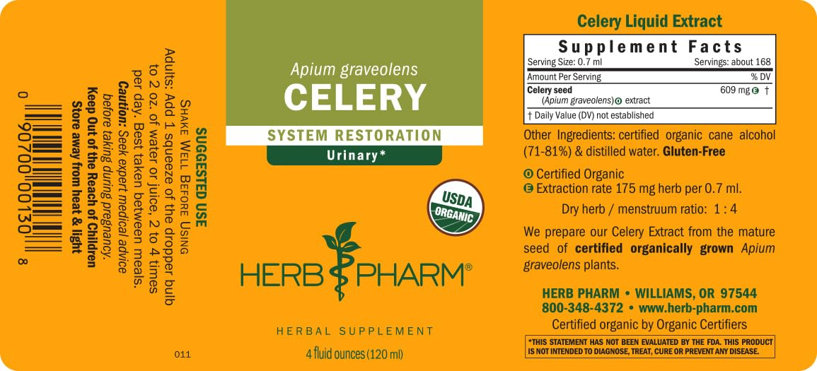 Herb Pharm Celery Seed Liquid Extract for Urinary System Support - 4 Fl Oz - image 6