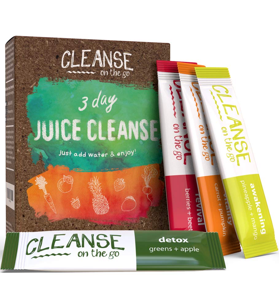 CLEANSE on the go 3 Day Juice Cleanse Powder - 21 Packets