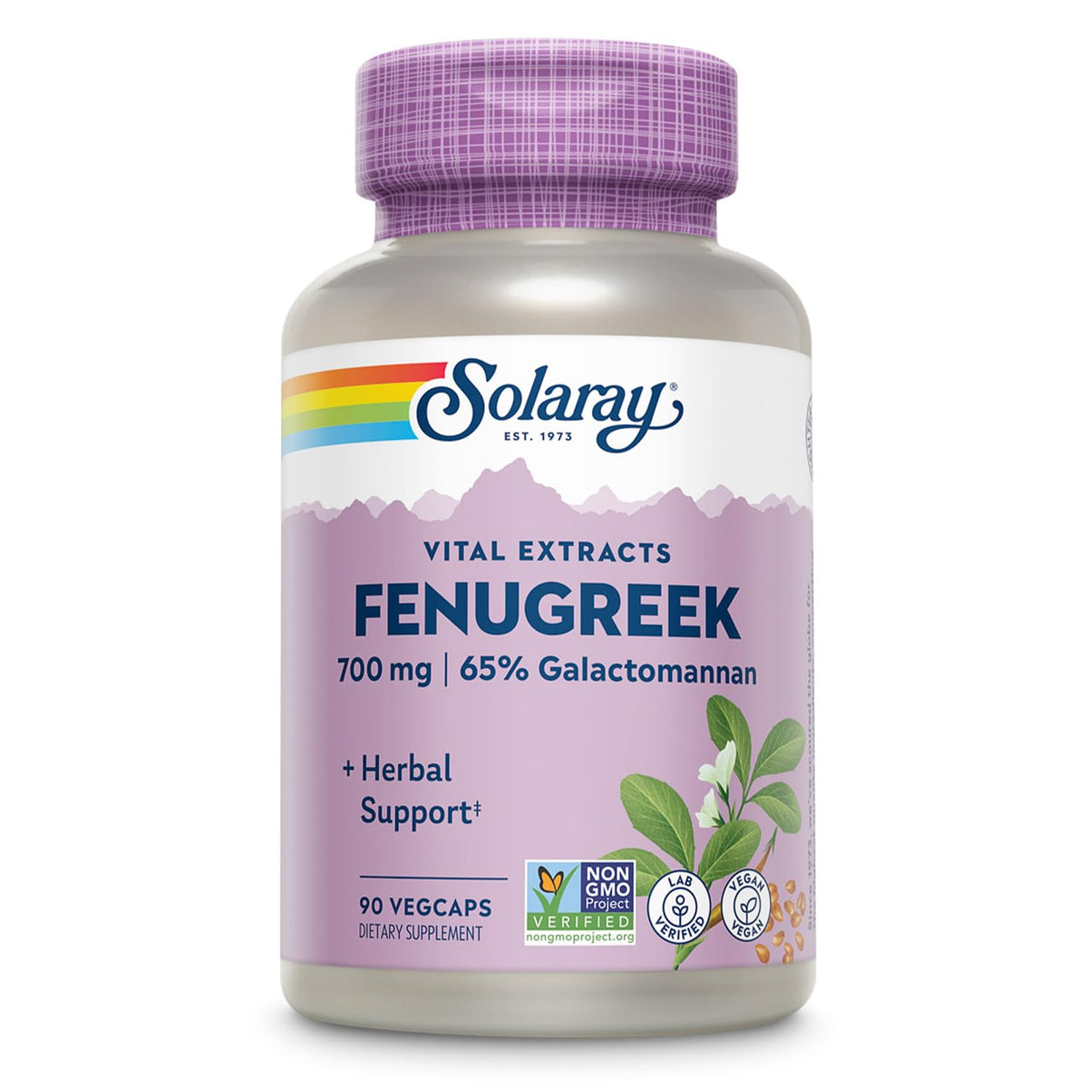 SOLARAY Fenugreek Seed Extract 700 mg - 90 Vegetarian Capsules