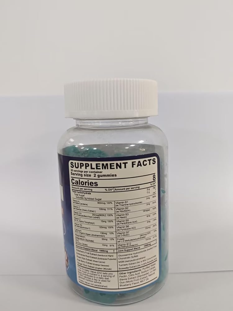 LILICARE Sugar Free Multivitamin Gummies for Men & Women 50
