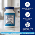 The Vitamin Shoppe Vitamin D3 2500 IU & K2 90 MCG - 60 Capsules - image 2