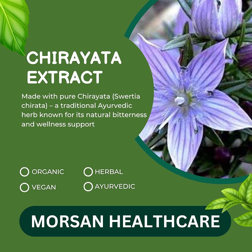 Morsan Healthcare Chirayata 500mg Swertia Chirata Extract - image 7