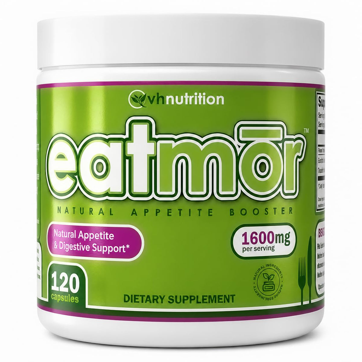 VH Nutrition Eatmor Appetite Stimulant - 120 Capsules