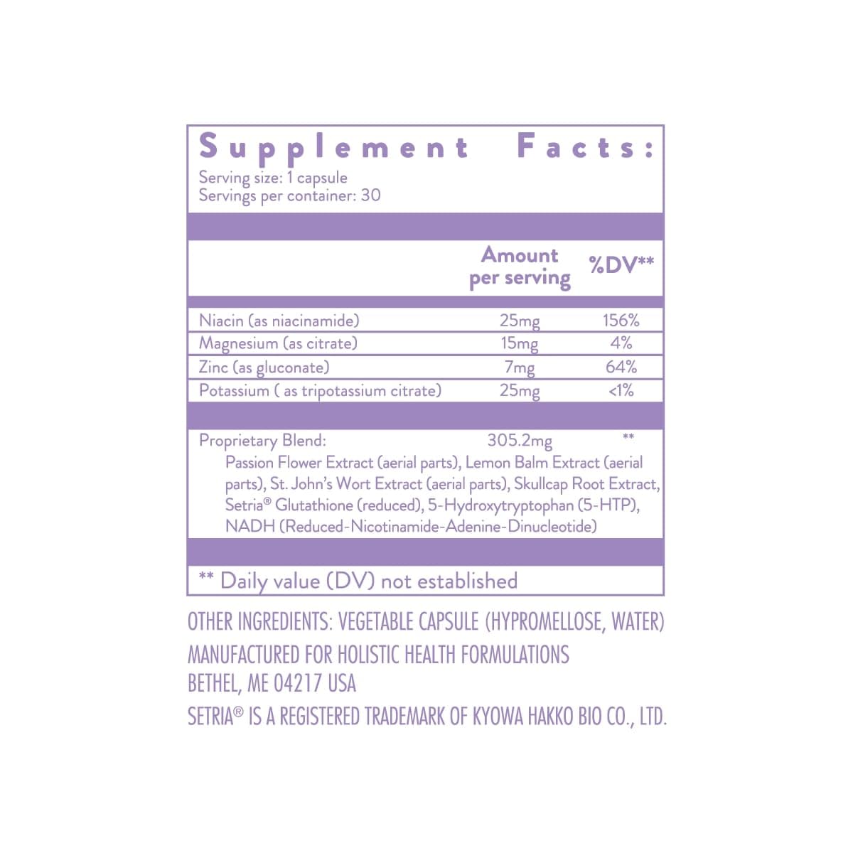 Holistic Health SeroMood Serotonin Support - 30 Capsules - image 3