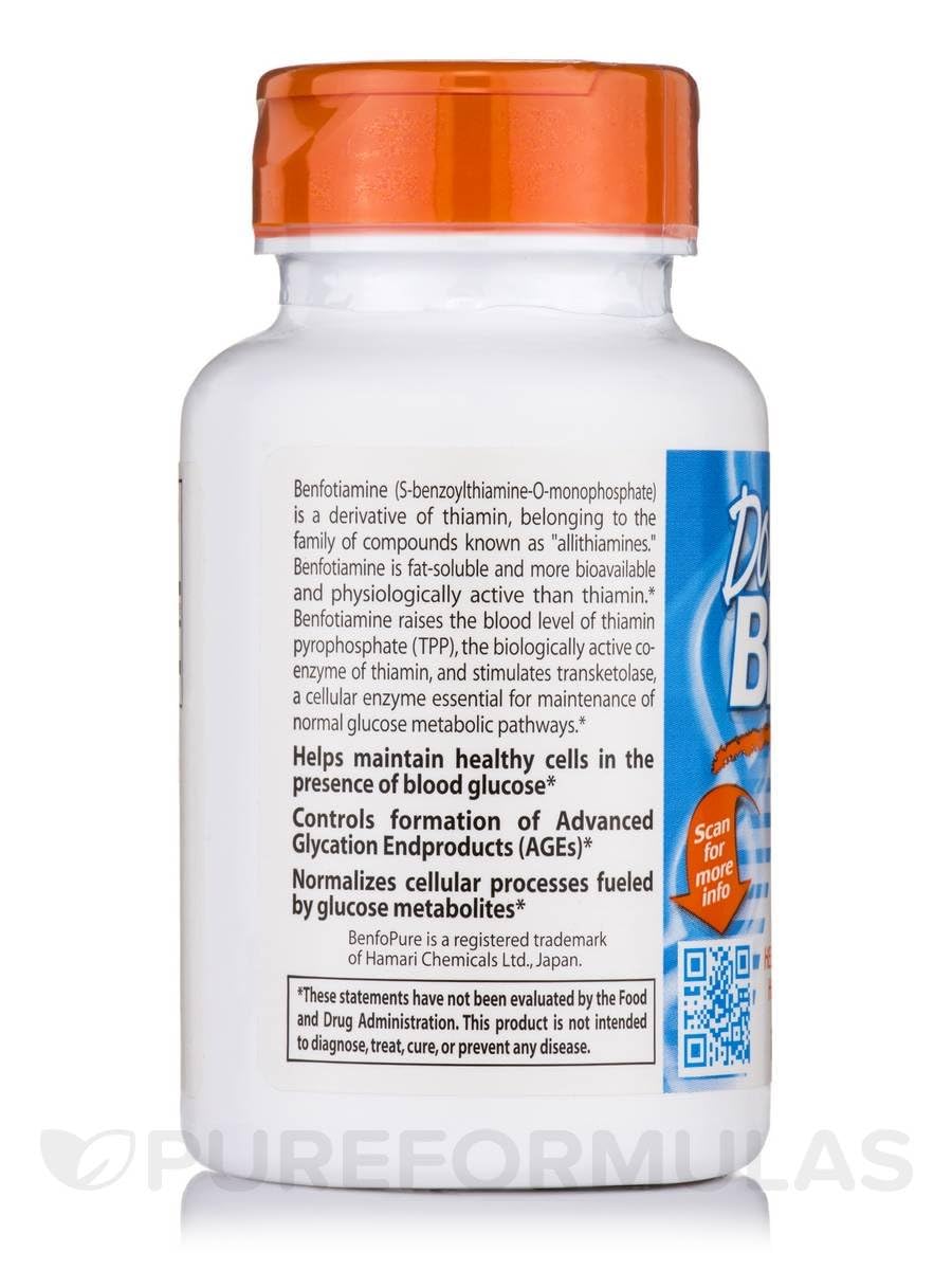 Doctor's Best Benfotiamine 150 mg - 120 Vegetarian Capsules - image 3
