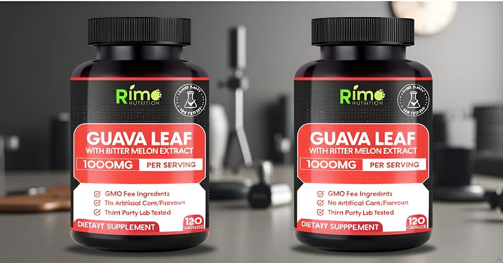 Rimo Nutrition Guava Leaf Extract with Bitter Melon - 120 Vegetarian Capsules - image 5