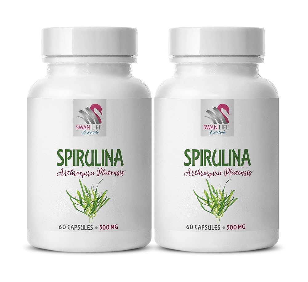 Swan Life Essentials Spirulina 500mg Brain & Memory Support - 60 Capsules