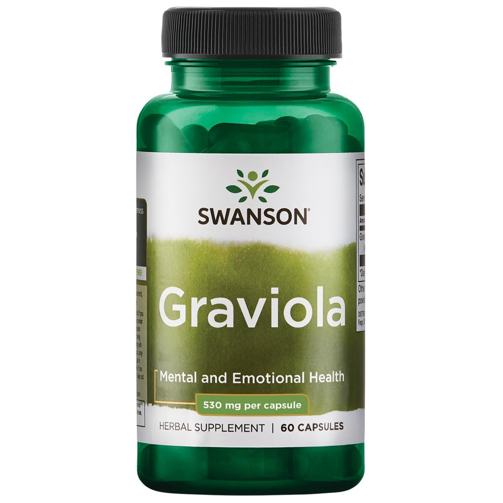 Swanson Graviola Immune & Digestive Support 530 mg - 60 Capsules