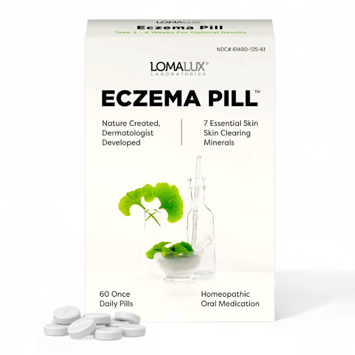 Loma Lux Eczema Pills for Rash & Itchy Skin Relief - 60 Count