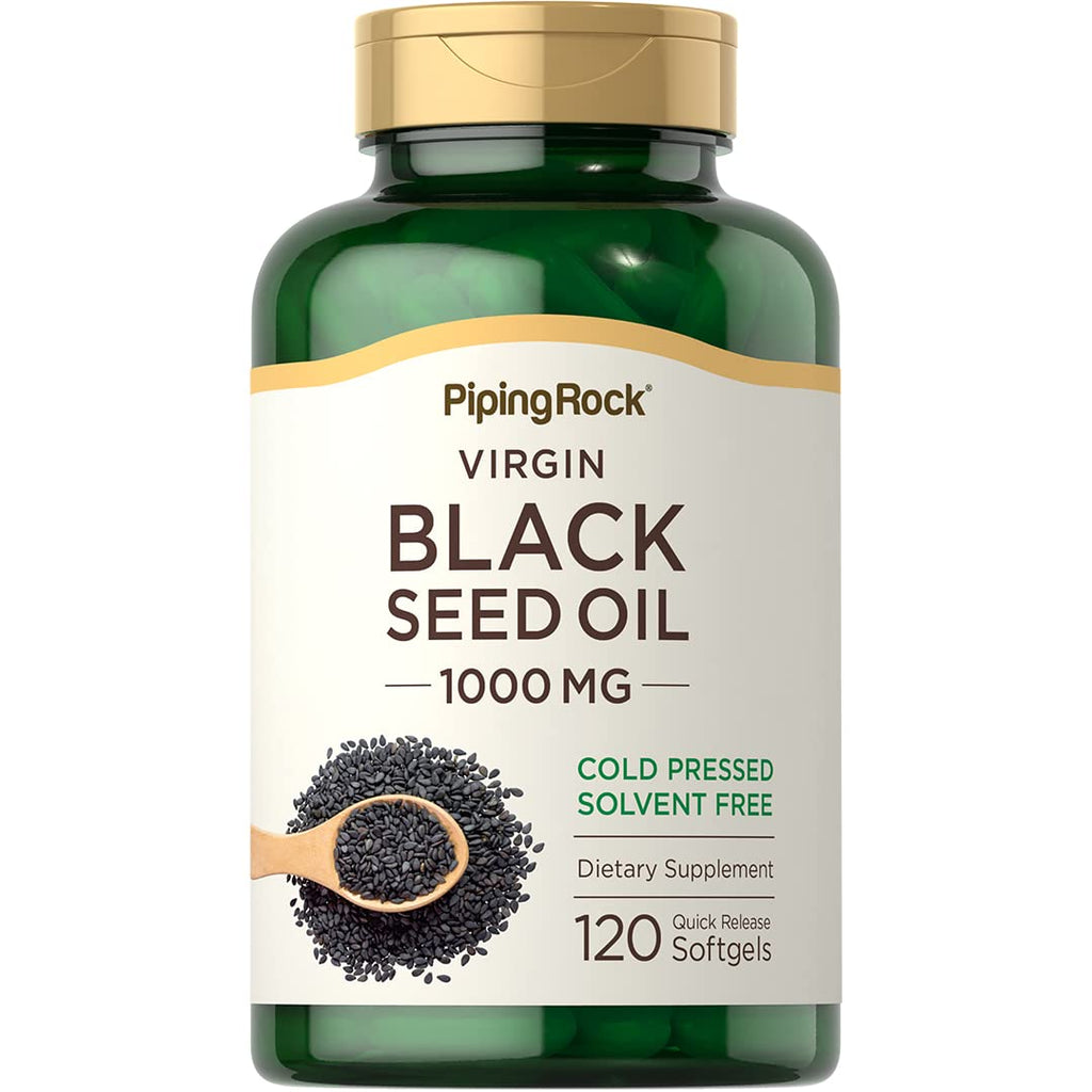 Piping Rock Black Seed Oil 1000mg - 120 Softgels