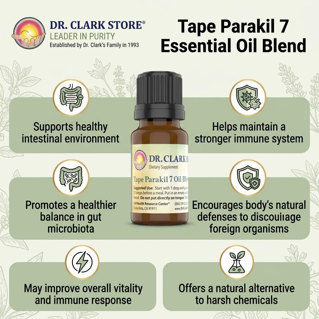 Dr Clark Tape Parakil 7 Oil Blend Liquid - 10 ml - image 3