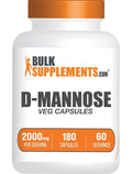 BulkSupplements D-Mannose Capsules for Urinary Tract Support - 180 Count