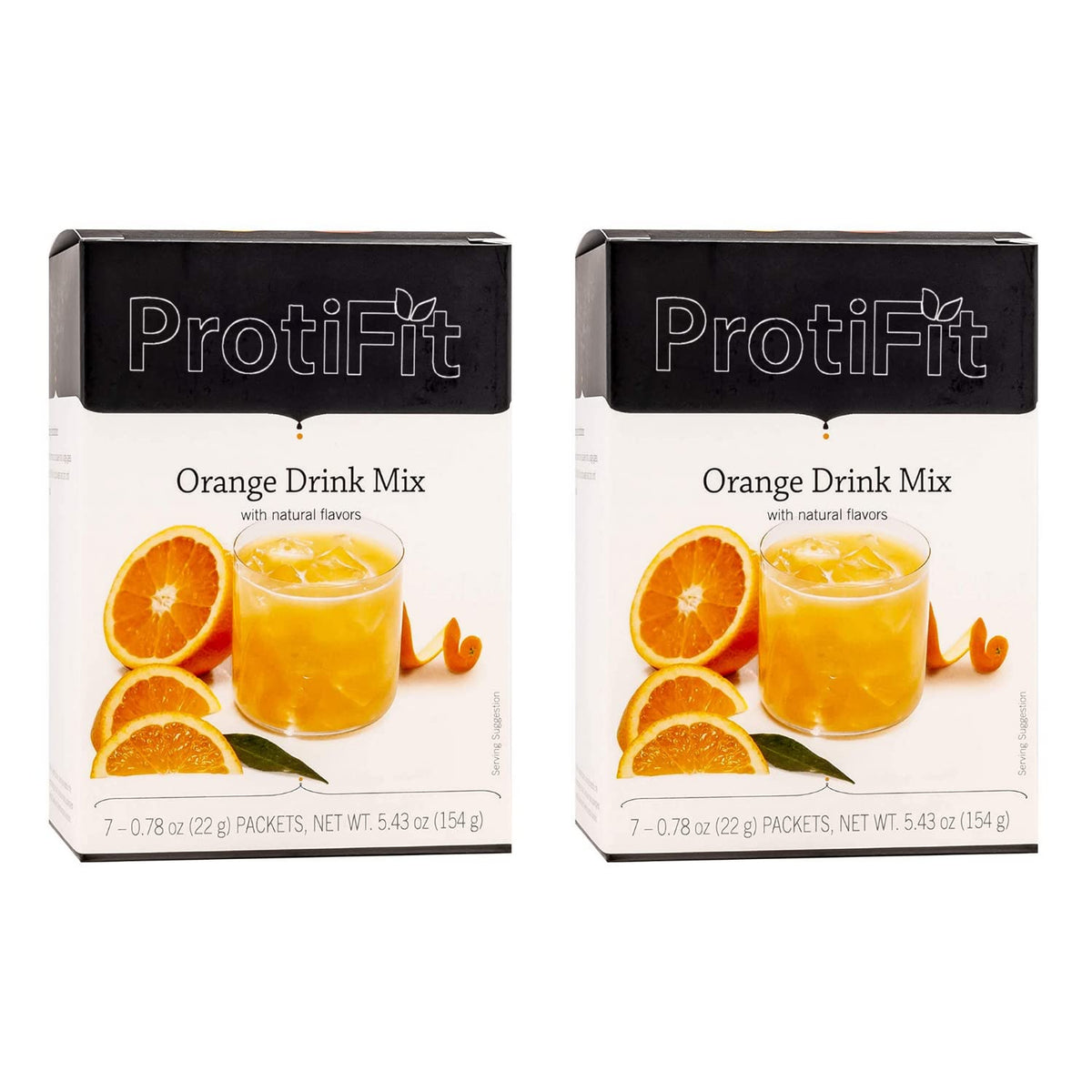 ProtiFit High Protein Orange Fruit Drink Powder - 2 Pack