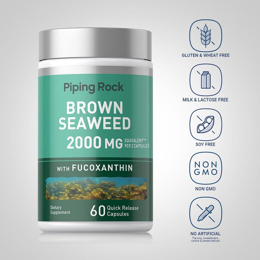 Piping Rock Brown Seaweed Capsules - 60 Count - image 3