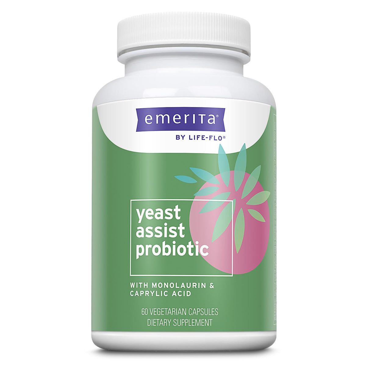 Emerita Yeast Assist Probiotics for Women - 60 Vegetarian Capsules