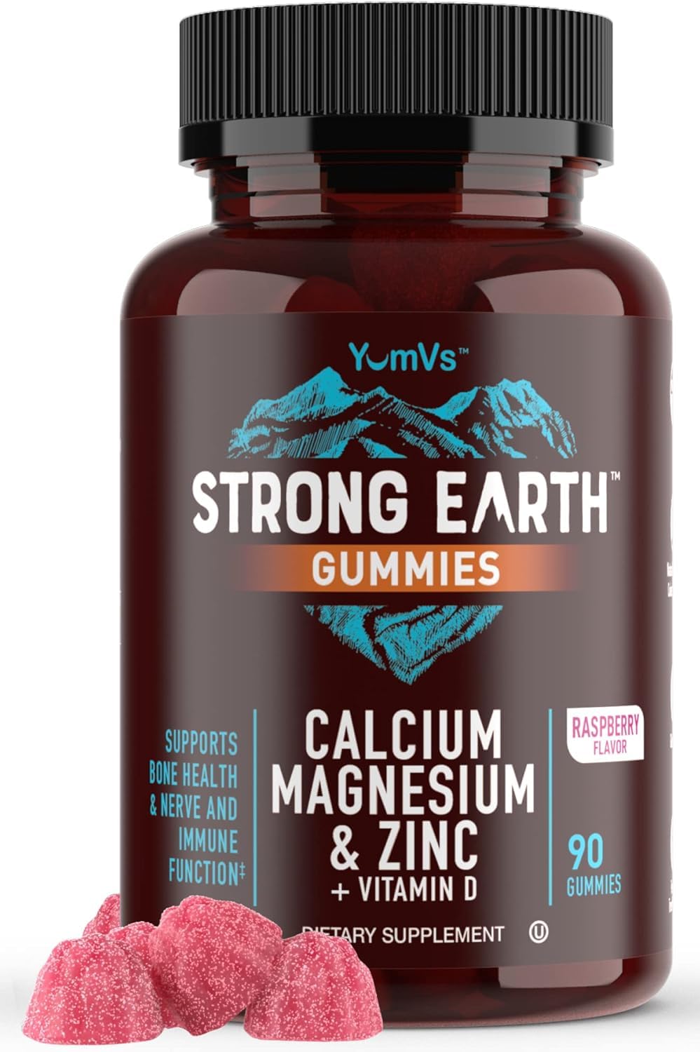 YUM-V'S Calcium, Magnesium, Zinc & Vitamin D Gummies by YumVs