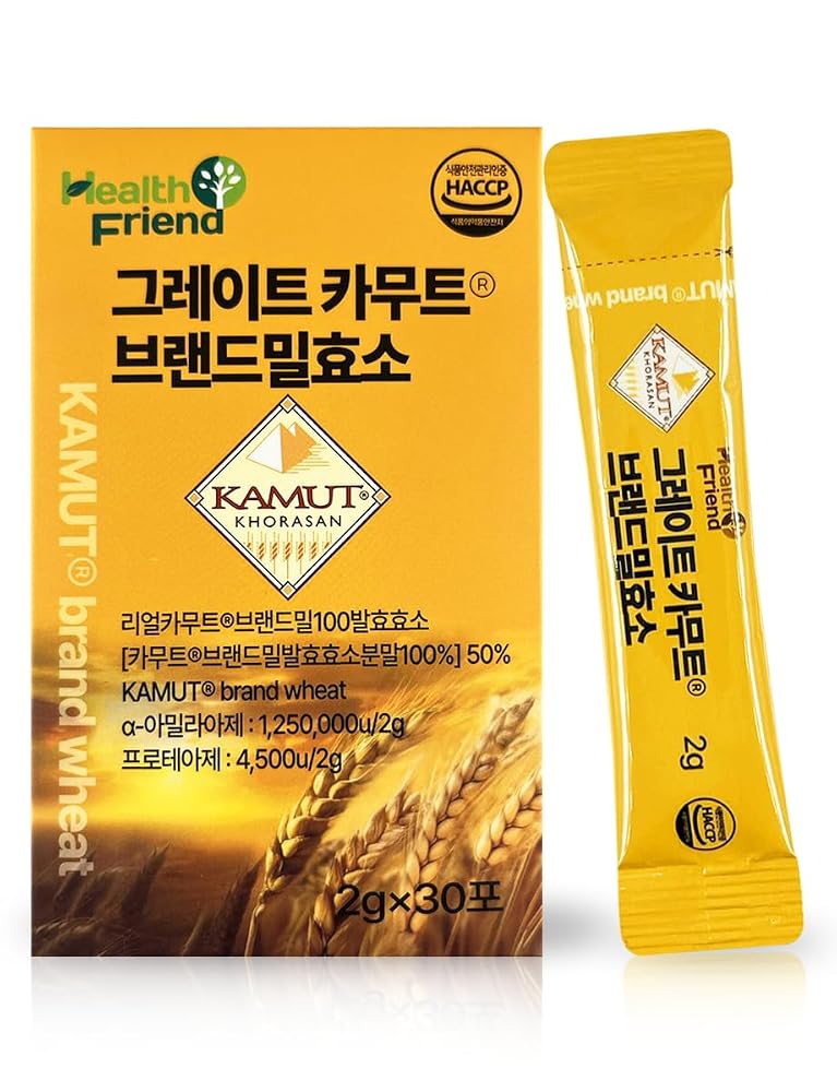 Health Friend Great KAMUT Brand Wheat Grain Enzyme Powder - 30 Sticks