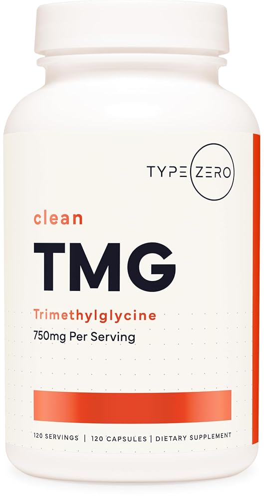 Type Zero Clean TMG Trimethylglycine 750mg - 120 Capsules