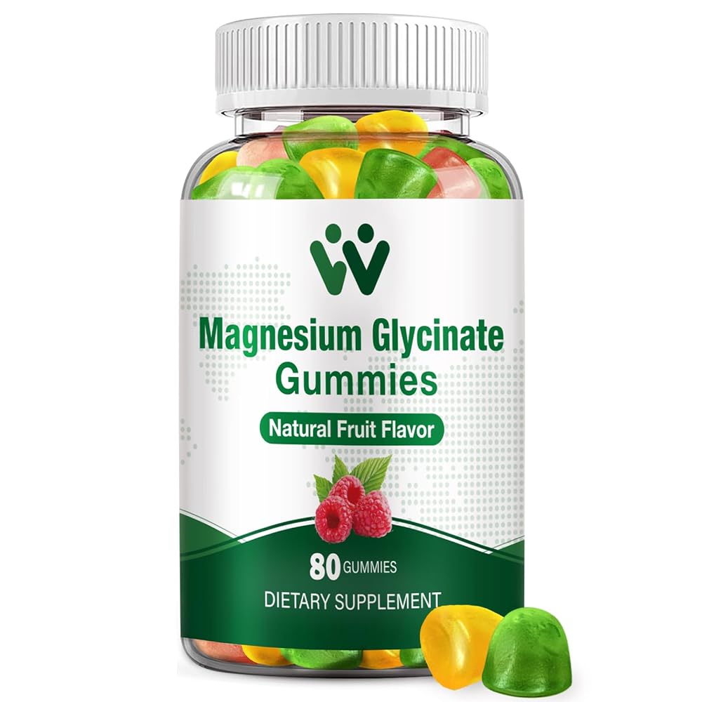 WACHRAY Magnesium Glycinate Gummies for Calm & Energy - 80 Gummies