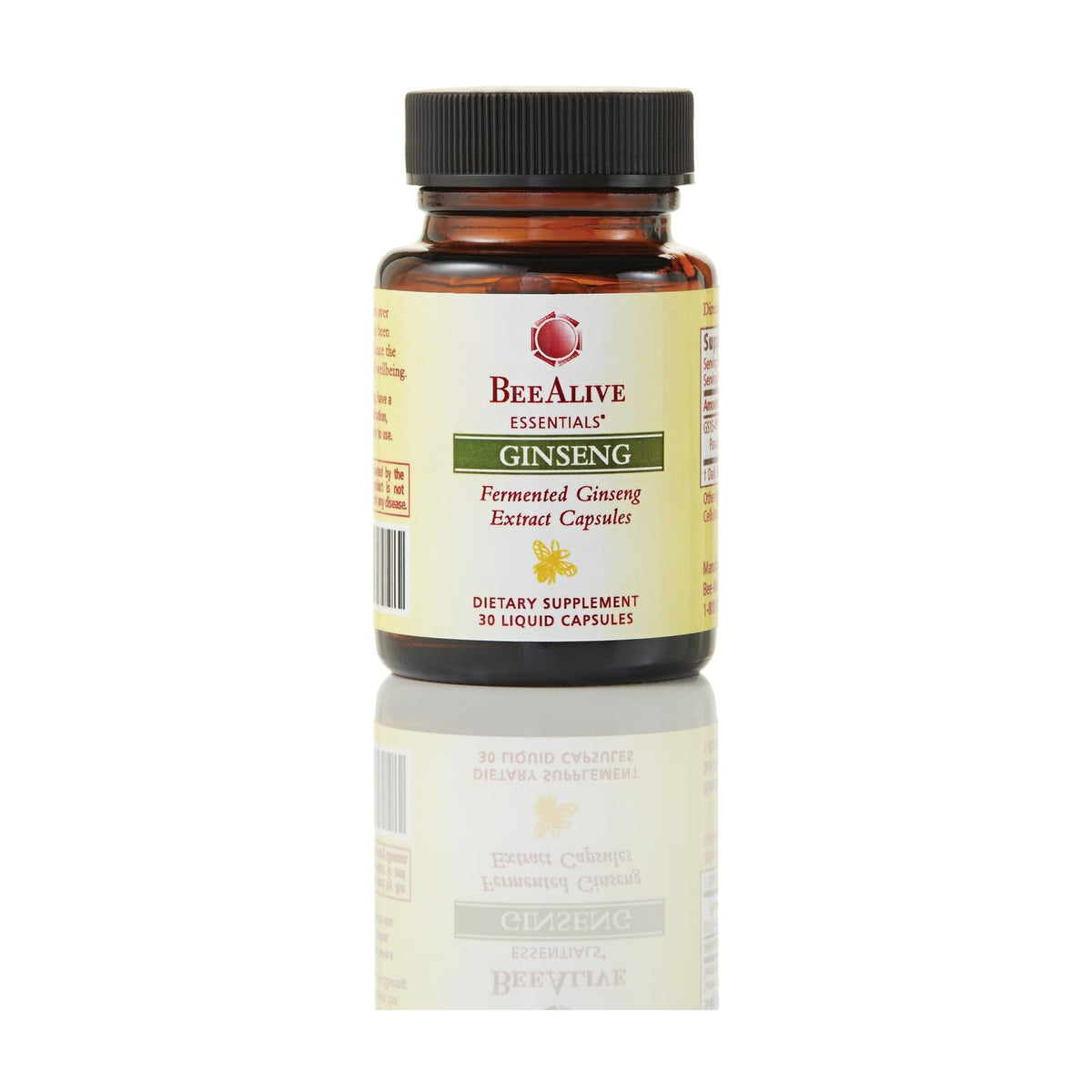 BeeAlive Fermented Ginseng Extract Capsules - 30 Count
