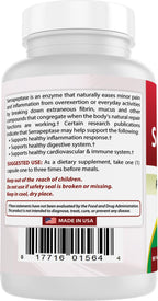 Best Naturals Serrapeptase 40000 SPUs 90 Vegetarian Capsules