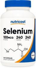 Nutricost Selenium Supplement 100mcg - 240 Vegetarian Capsules
