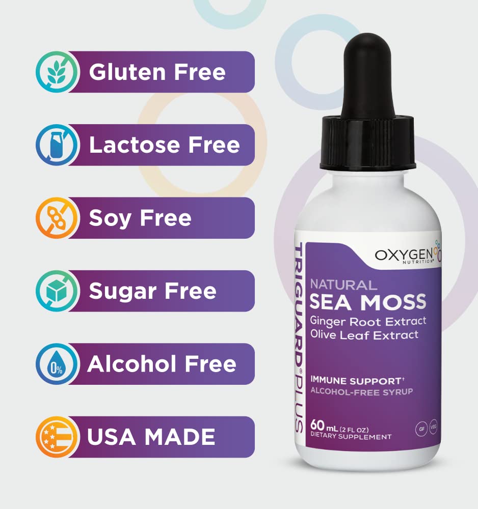 Oxygen Nutrition TriGuard Plus Sea Moss Liquid Tincture - 2 fl oz - image 4