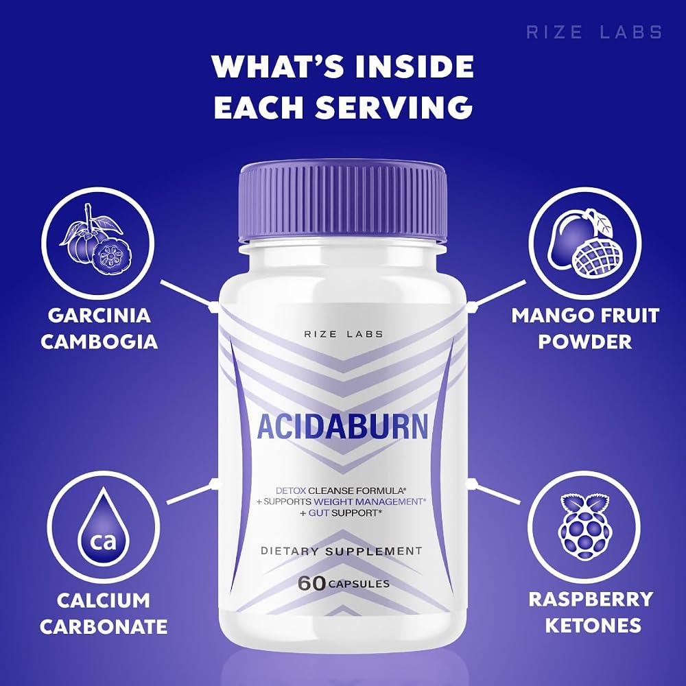 rize labs Acidaburn Capsules Maximum Strength Formula - 60 Capsules - image 8