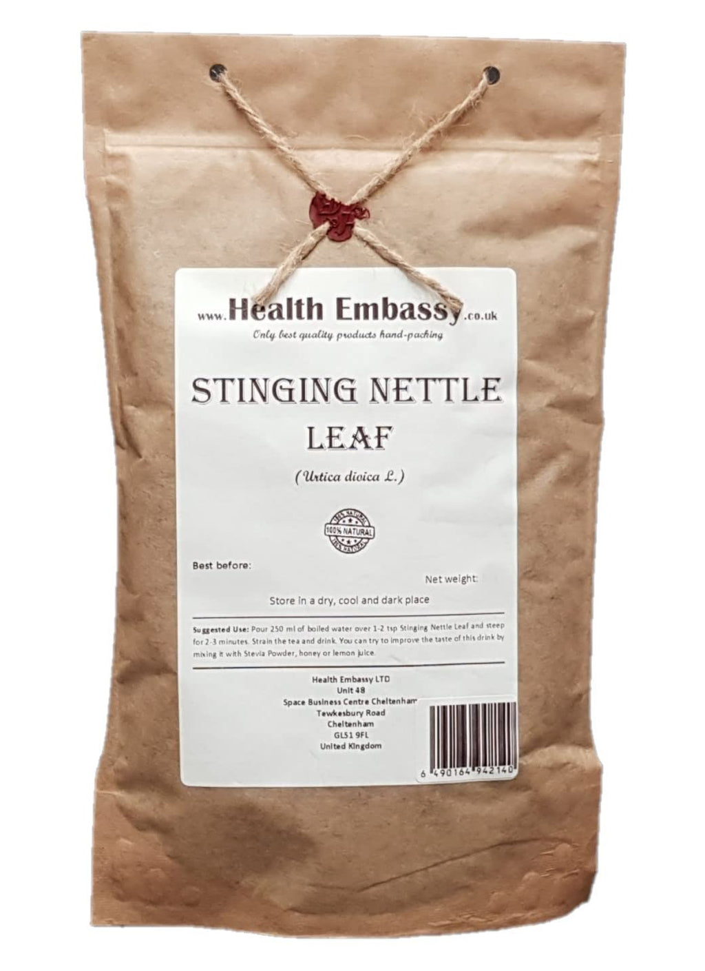 Health Embassy Stinging Nettle Leaf Herbal Tea - 100g